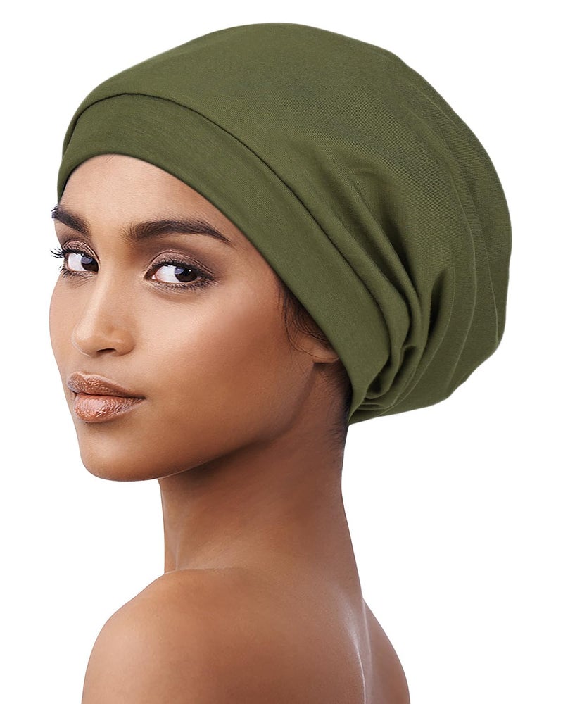 Alnorm Satin Lined Beanie for Natural Hair Thin Beanie Hats for Girls Head Cover - Image 2
